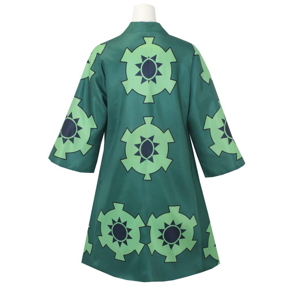 Zelené Kimono Roronoa Zoro Cosplay Anime Kostým Uniforma na Halloween Pánský Oblek Podšívka Paruka Vnější oděv Pásek Disfraz Halloween
