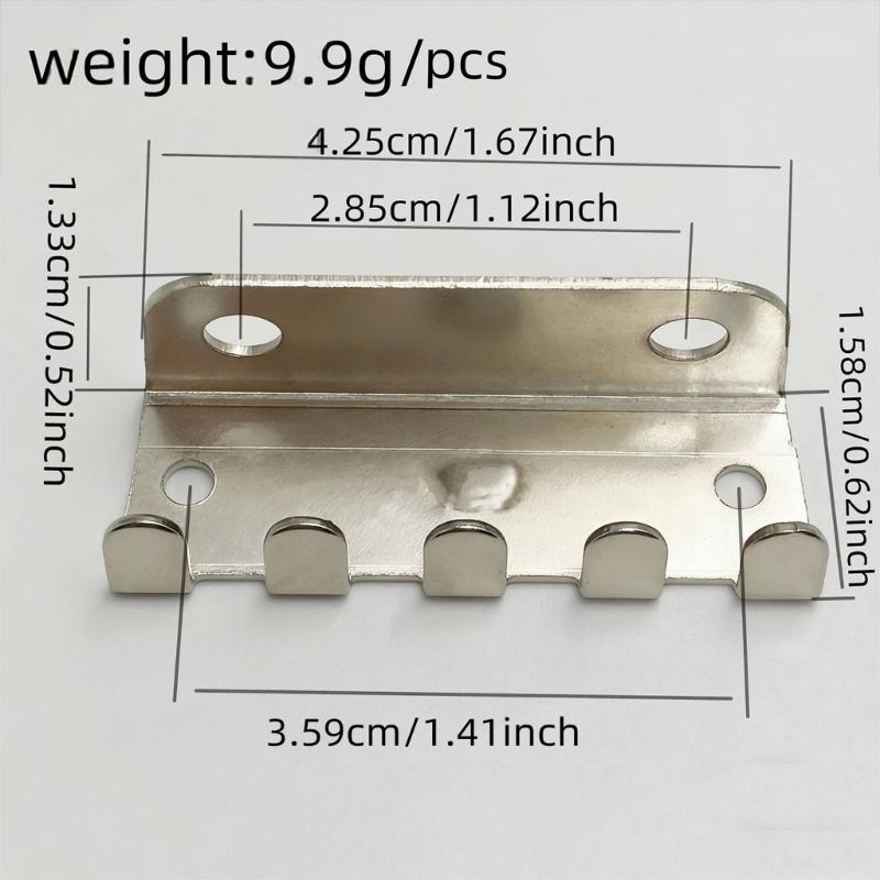 10Pcs  Guitar String Retainer Hook Iron Guitar Tailpiece Hooks Ensuring Long Lasting Performances For Tremolo Systems