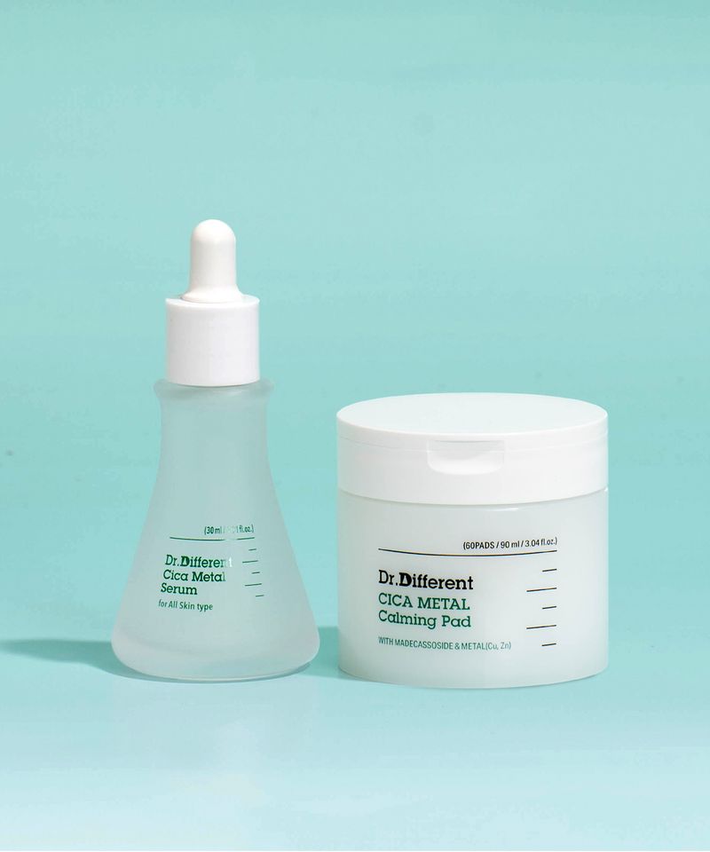 Cica Metal Serum + Toner Pad Set