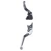 1 Pair Folding Clutch Brake Lever Aluminum Alloy 6 Level Adjustable Drum Brake Lever for FZ‑07 MT‑07 2014‑2022