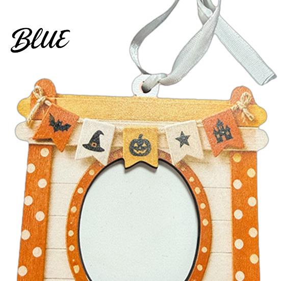 Fall Window Display Mini Halloween Picture Frame Small Cute Ghost Pumpkin Photo Frame Ornament Children Room Decoration Decorative Postcard