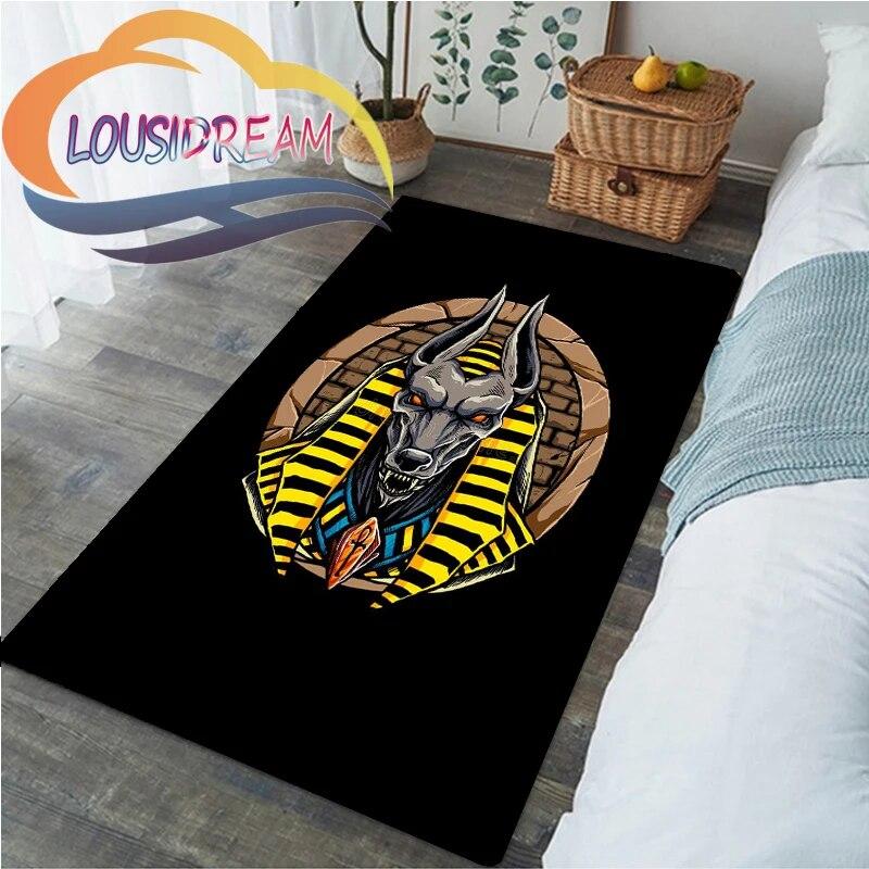 Horus Zeul egiptean antic Ochiul Egiptului Faraonul Anubis fata. Sufragerie moale Covor Acasă Covoraș copii