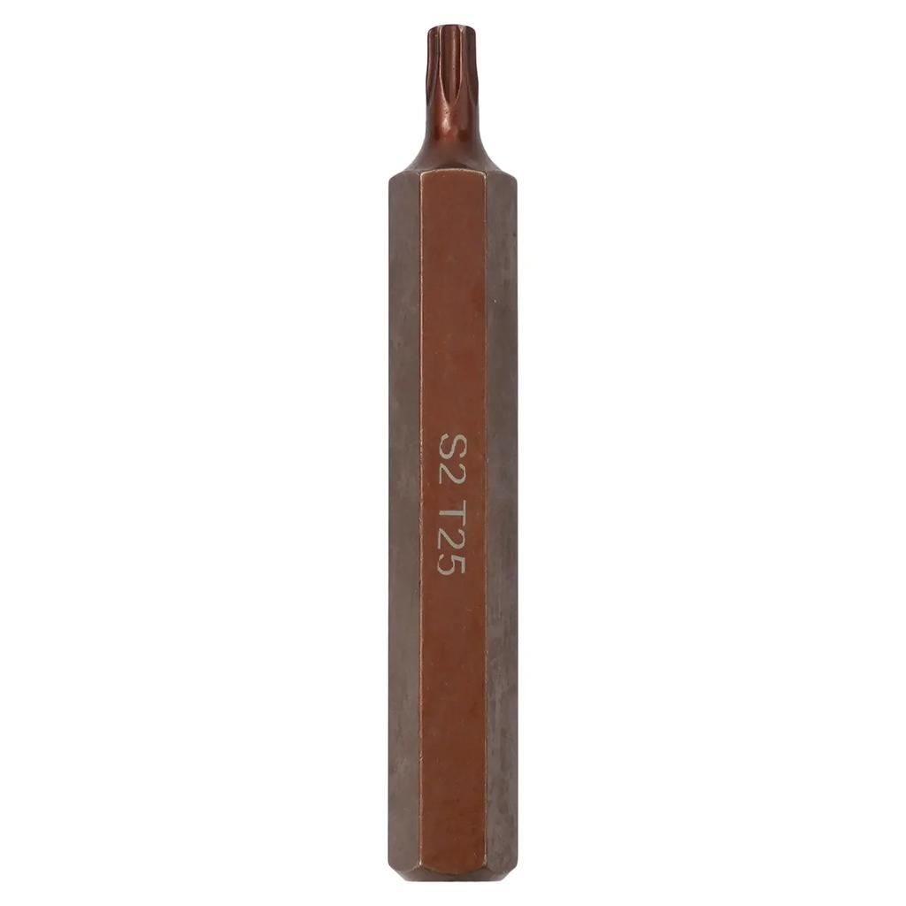 1 Stück 75mm Magnetischer Torx Schraubendreher Bit Stahl 10mm Sechskant Schaft Schraubendreher Für Schlagschrauber T20/T25/T30/T40/T45/T50/T55