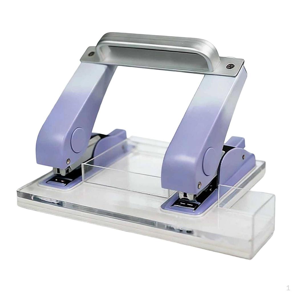 Heavy Duty Double Row Fits 24/6 Effortless with Storage Box Manual Office for Students Commercial