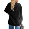Women's Large Top Round Neck Loose And Comfortable Long Sleeve T-shirt Casual