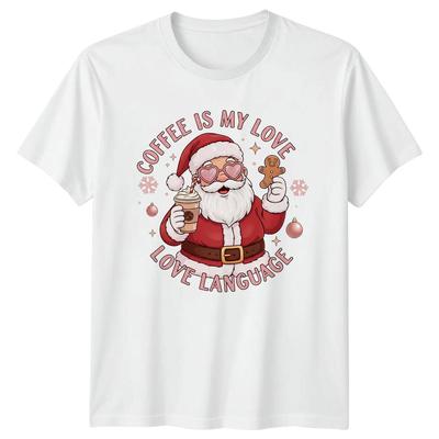 Coffee Is My Love Love Language Santa Christmas Holidays Unisexs TShirt Unisexs Tee