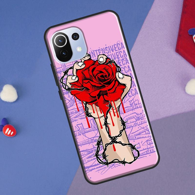 Bloody Hand Cover For Xiaomi 13 14 Ultra 11T 12T 13T 14T Pro POCO X7 Pro X3 X5 F3 F5 F6 M6 X6 Pro Case
