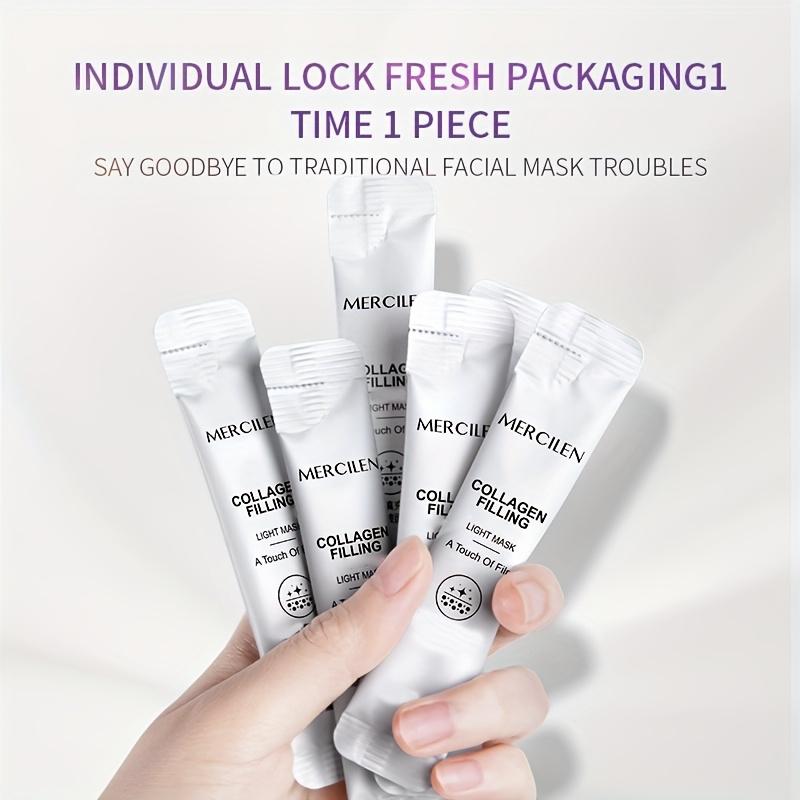 20 st Mercilen Kollagen Peeling Ansiktsmasker Anti Rynkor Fuktgivande Återfuktande Anti-Aging Peel-Off Ansiktsmask Rivmasker