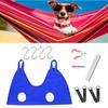 Dog Grooming Hammock Sling for Bathing Nail Trimming Ear Cleaning Pet Restraint Bag with Hooks