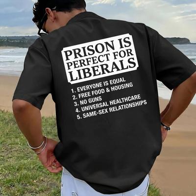 Comfort Colors Prison Is Perfect For Liberals Shirt, Political Humor Tee, Conservative Graphic T Shirt, Funny Election Shirt, Unisex Gift