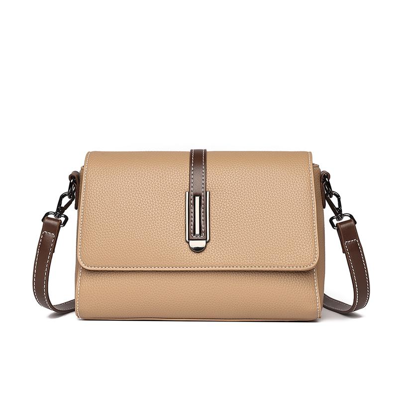 Malá crossbody kabelka vak Hlavní 100% pravá kůže Dámská taška přes rameno Jednobarevná Clutch Dámské tašky pro rok 2023