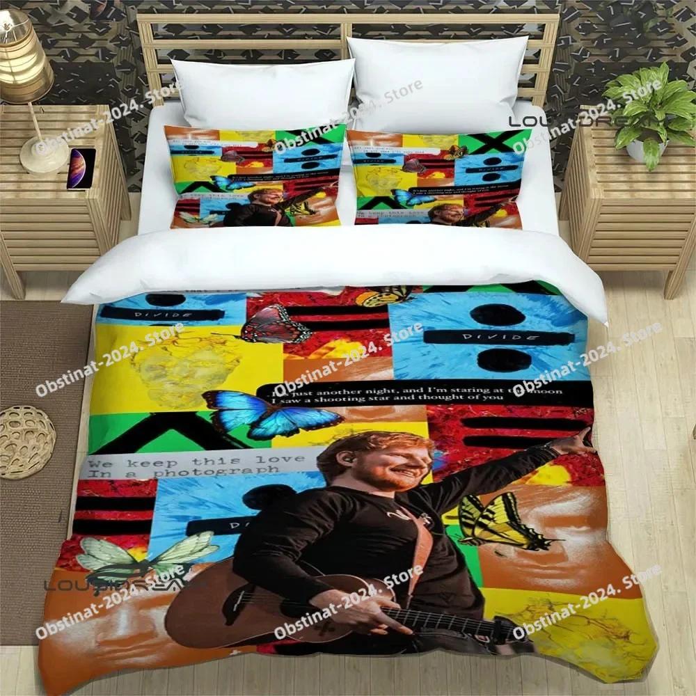 Top Singer Ed Sheeran Bedding Set Duvet Cover Full Queen King Size Pillowcase Bed Printed Bed Set Aldult Kid Bedroom Single Twin