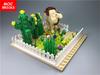 Non-Toxic Set Moc Bricks Plant Diy Desert Plant Green Cactus Oasis Camel Building Blocks Figure Dolls Children Gift