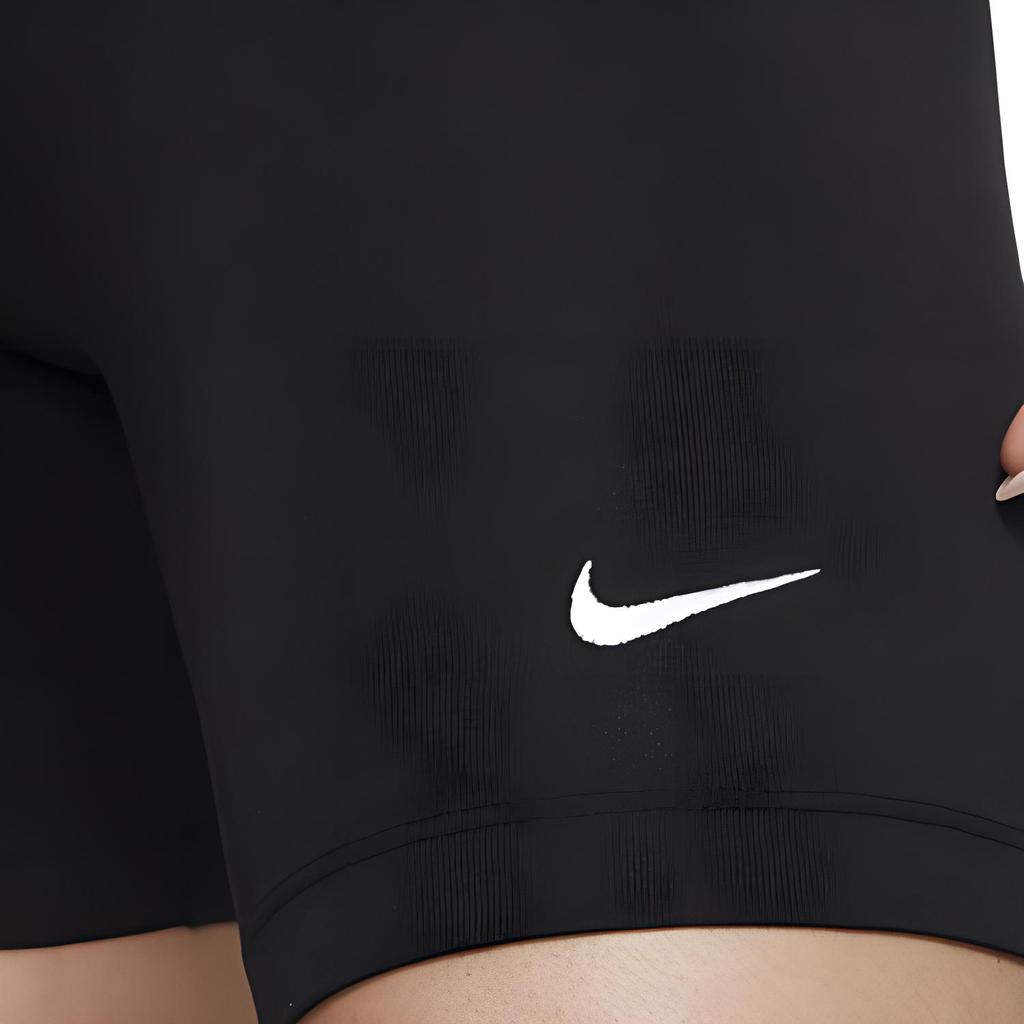 Nike Leg-A-See Small Swoosh Embroidered Sports Yoga Cycling Fitness Tight Shorts Women Shorts Black CJ2662-010