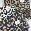Vintage Y2K Leopard Print Scarf: Warm, Stylish, Versatile Shawl for Autumn/Winter