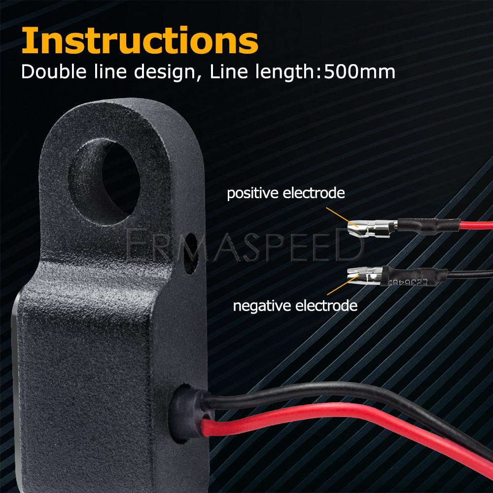 Pair Amber Motorcycle Handlebar Led Turn Signal Light E24 Mark Mini Scooter Indicator Blinker Aluminum Alloy Signal Lamp