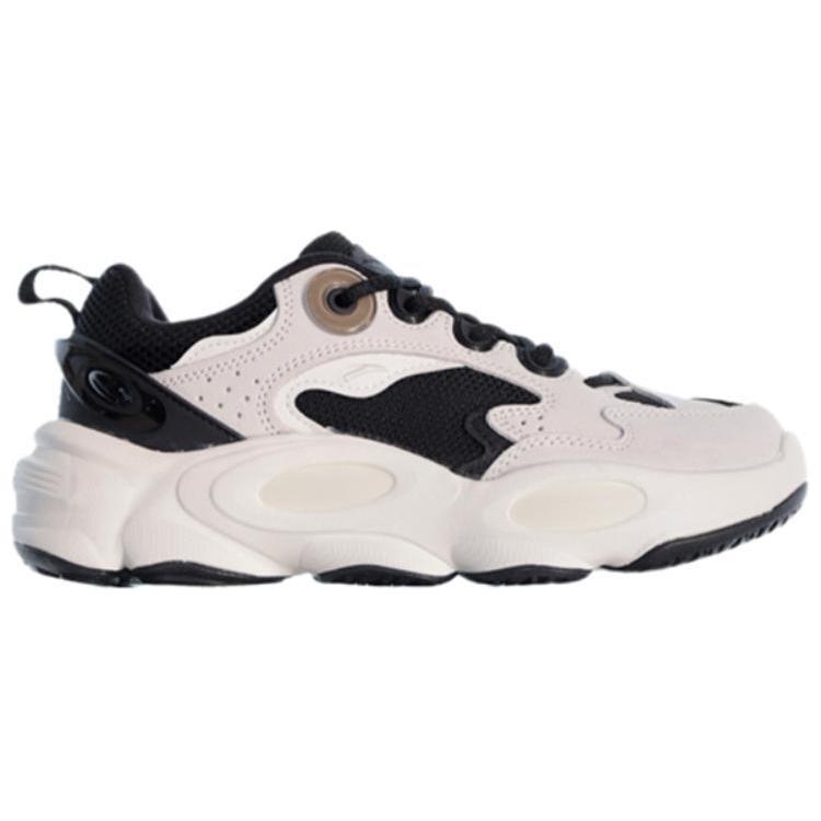 Anta Comfortable Durable Low-Top Dad Shoes Women Sneakers White Black 122418851-3