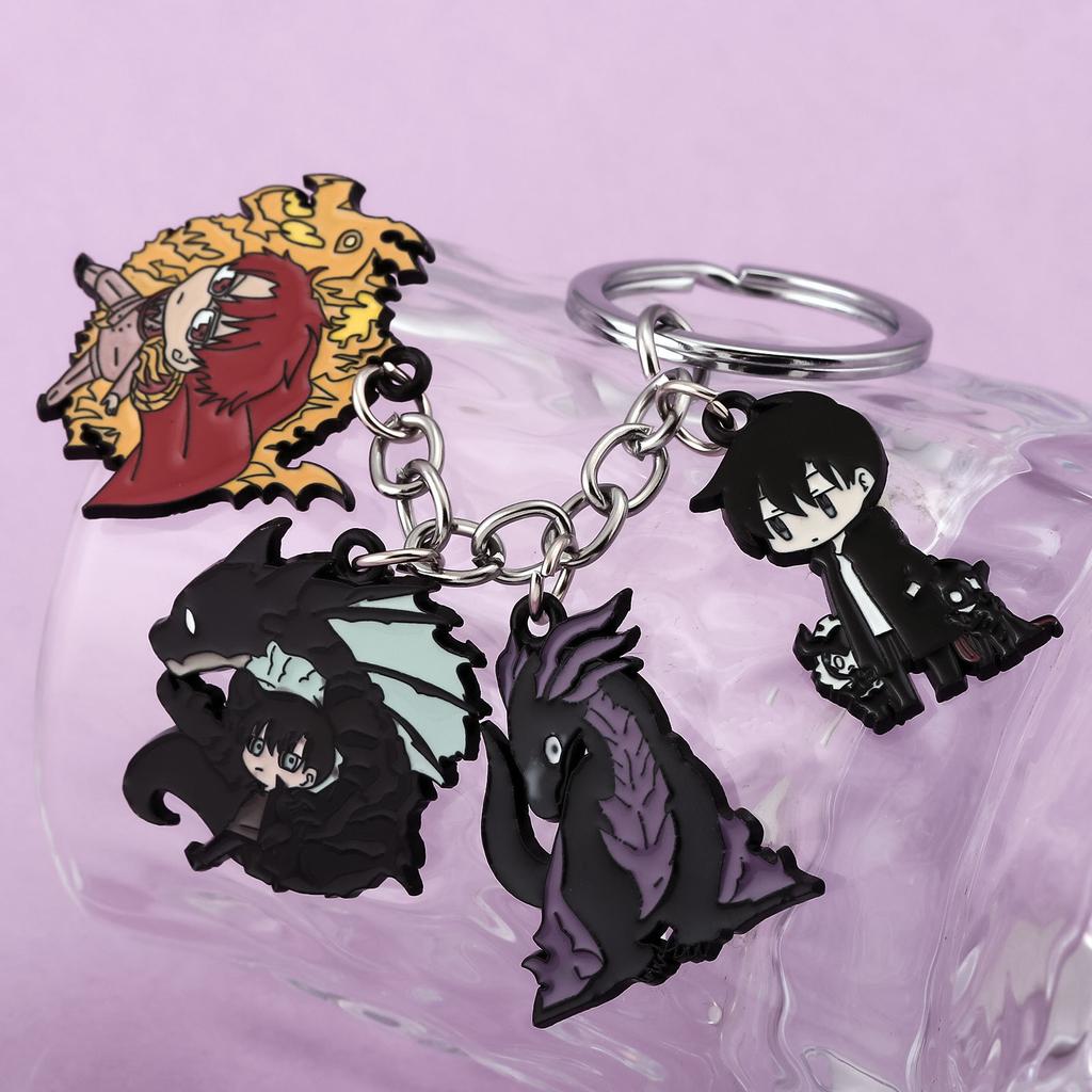 Anime Solo Leveling Character Keychain Pendant Sung Jin Woo Cosplay Props Fans Gift Jewelry