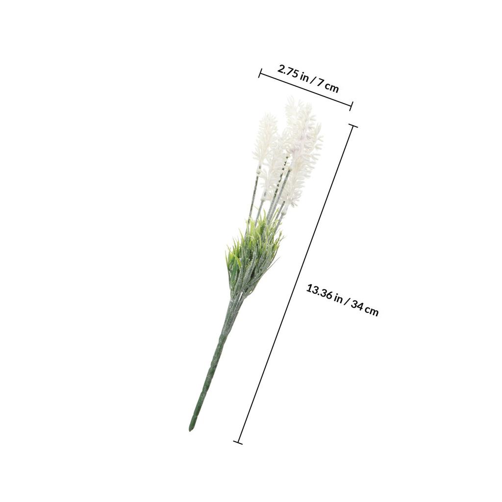 6Pcs Artificial Lavender Ornament Simulated Lavender Decor Faux Plastic Plants Home Office Study Decoration Faux Plastic Plants