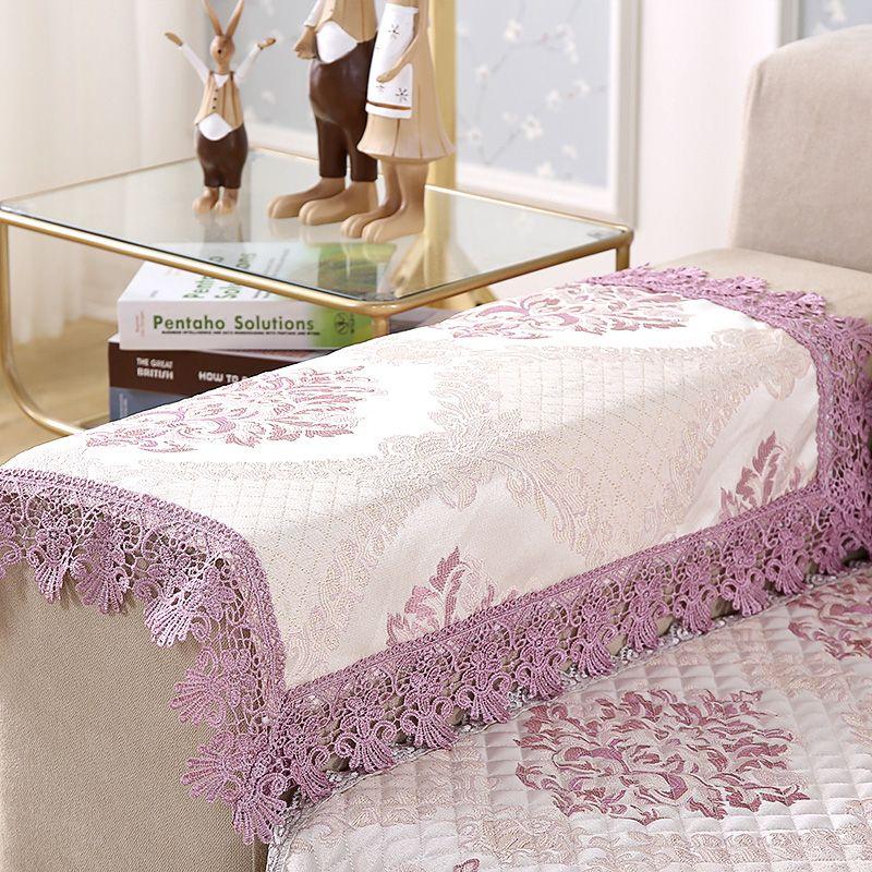 

Non Slip Sofa Armrest Towel High-Grade Towel Neutral Modern Versatile Decorative Cloth Rectangular Armrest Cover on Both Sides Non Slip-Santa Fe-Purple 50*70 hand towel