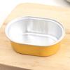 20Pcs New Aluminum Foil Baking Cups Party Tray Oval Cupcake Cups Gold Baking Muffin Box Birthday Cake Decor