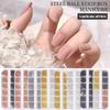 12Grids Mixed  Mini Round Beads Nail Art Decor DIY 3D Nail Charms Micro Metal Ball Gold Silver Black Metal Beads for UV Gel Nail