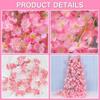 Artificial Sakura Flowers Silk Cherry Blossoms Vines Rattan Garland Christmas Garden Arch Ornament Wedding Party Home Decoration