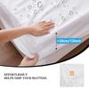 1PC Solid Color Waterproof Bed Sheet and Fitted Sheet,Waterproof Mattress Protector,30cm Deep Pocket Bed Sheet,Comfortable Bedding