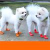 4Stk/Set Wasserdichte Hundeschuhe für Chihuahua Ballonart Gummi Regenstiefel Tragbares Hundezubehör Outdoor Schuhwerk Socken