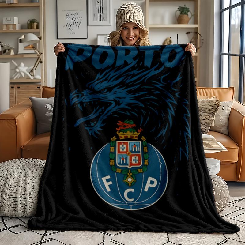 FC Porto Ultra Soft Flannel Throw Blanket Warm Cozy Blanket for Bed Couch or outdoor best gift