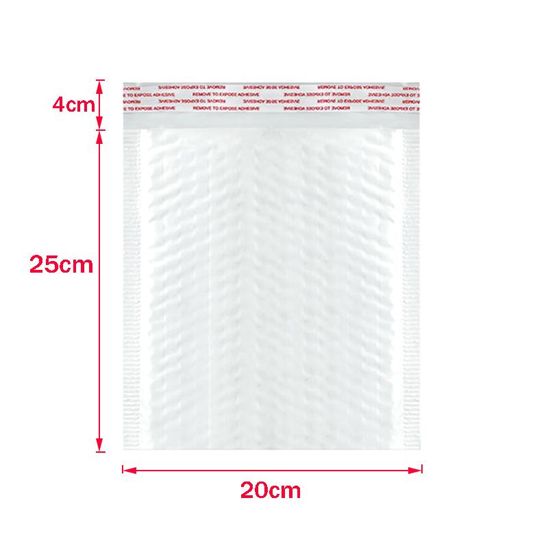 50Pcs Bubble Mailers White Poly Bubble Mailer Self Seal Padded Gift Bag Packaging Envelope Bags Book Shipping Package Bag