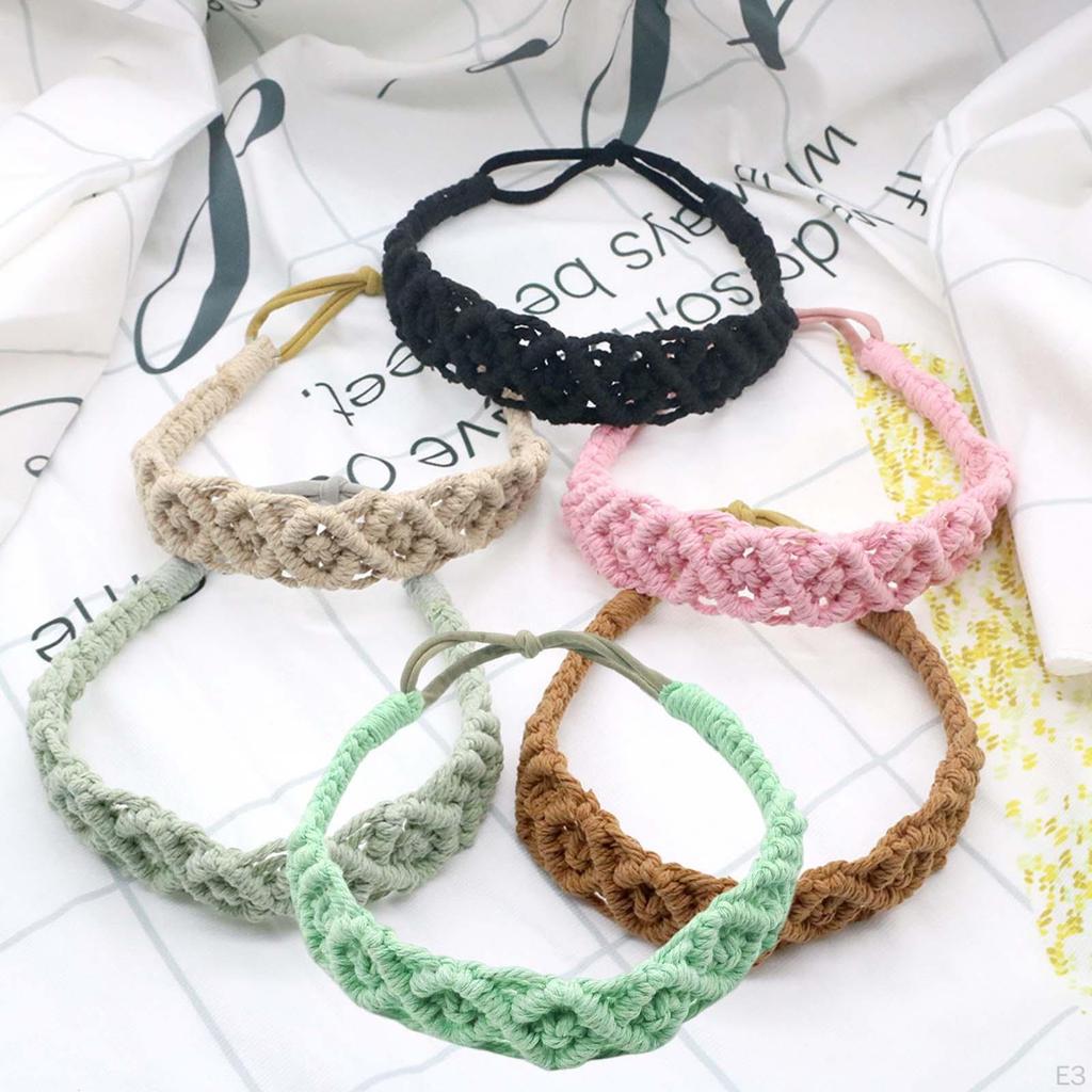 Woven Rope Headband Casual Hair Band Accessories for Yoga