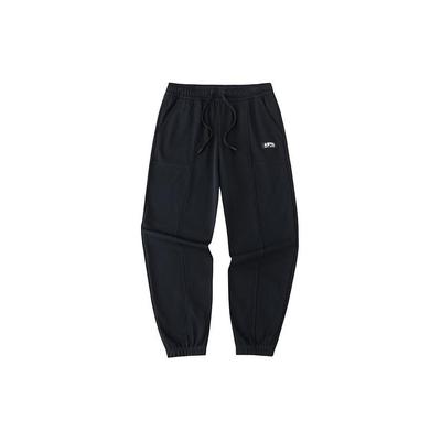 Comfortable Solid Color Mid-Rise Knit Jogger Pants Men Bottoms Black 152428308-1
