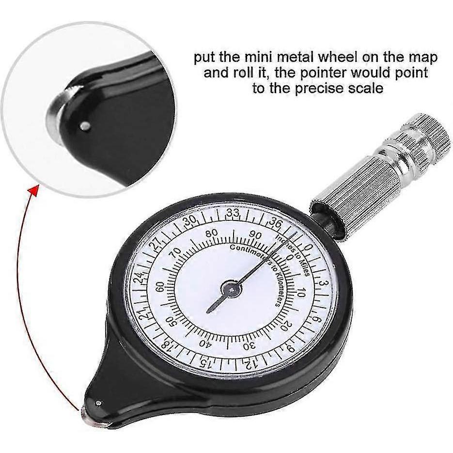 Curvimeter Map Curvimeter, Curvimeter Compass, Opisometer Diance Calculator Map Measurer Compass Hiking