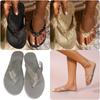 2022 Summer New Arrivals Plus Size Casual Rhinestone Flat Women's Slipper In Stock