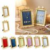 Tabletop Jewelry Display Stand with Soft Lined Panel and Frame for Necklaces Earrings Rings, Home Organization