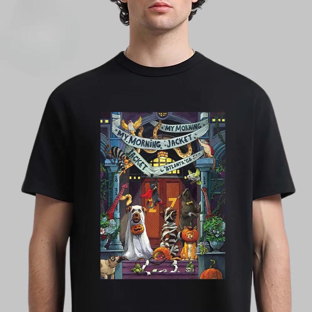 My Morning Jacket Boston 2023 Concert Graphic Tee Indie Rock Streetwear Casual Unisex Top