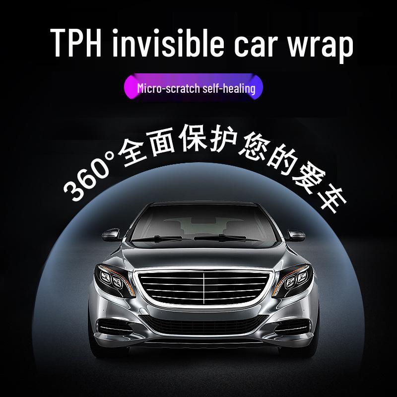 Car TPH Paint Surface TPU Glossy Transparent Protective Film - Invisible Anti-Scratch Full Car Wrap.