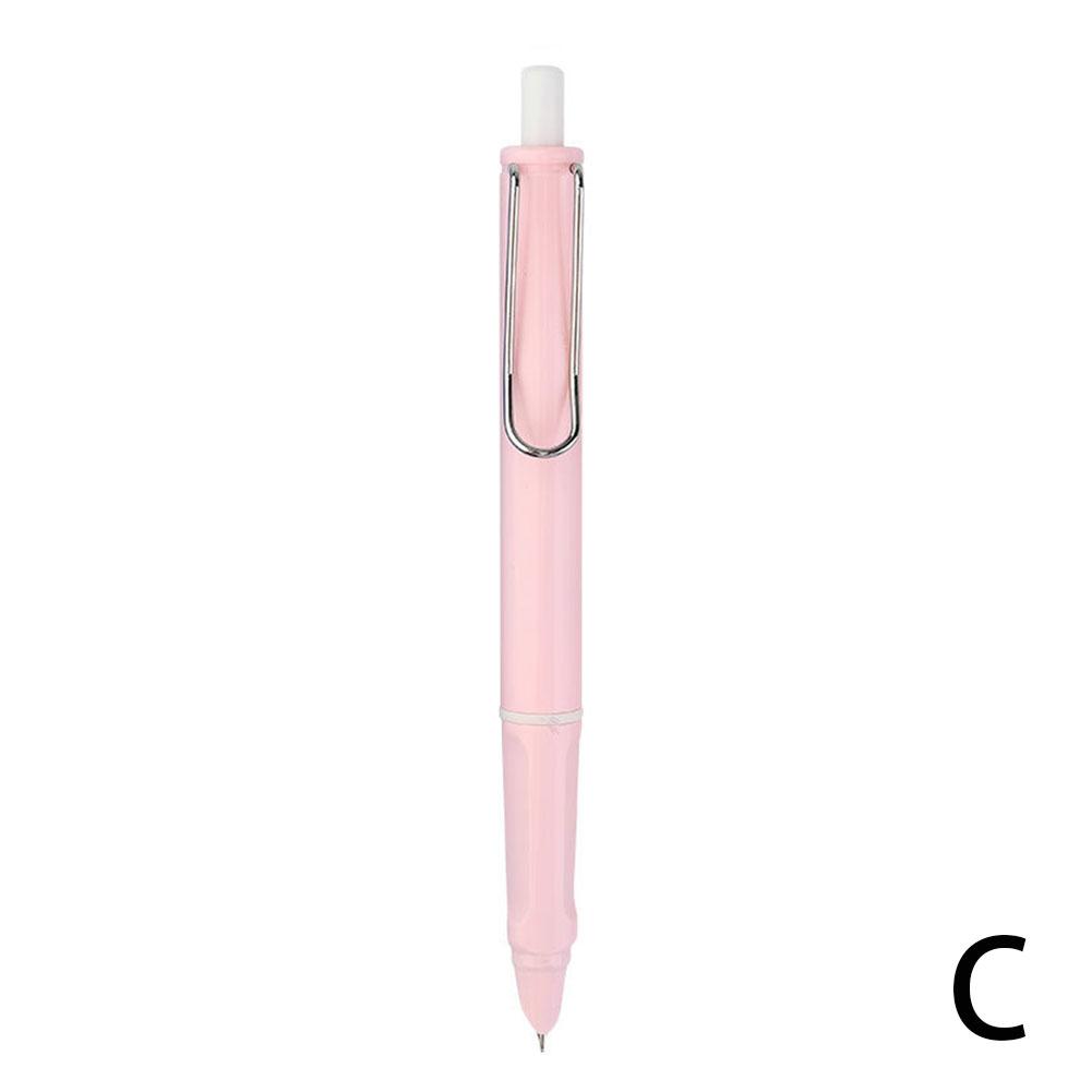 Fountain Pen Press Type Ink Pen Nib Converter Push Action Automatic Writing Pens Retractable Fountain Pen Office Stationery