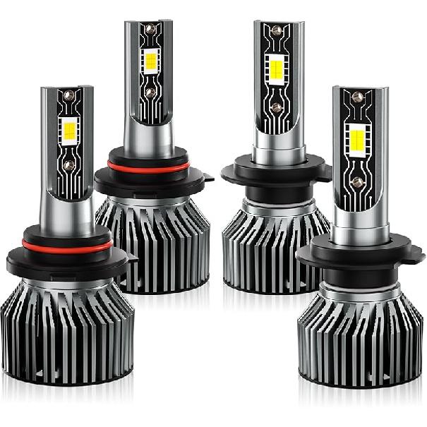 Fit For 2005 2006 2007 2008 2009 2010 2011 2012 2013 2014 Subaru Legacy Vehicle Front Light Bulbs With Fan,Direct Tallation,IP68 Pack Of 4