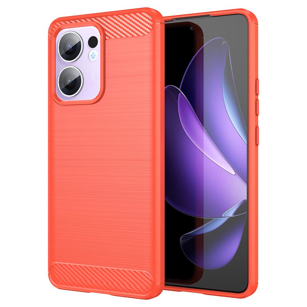 For Oppo Reno13 F 5G Case Protective Phone Cover Carbon Fiber Texture Brushed
