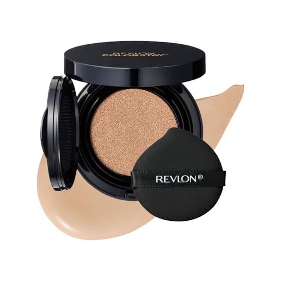 [Renewal] Revlon Color Stay Long Wear UV Cushion Foundation 003 Nude SPF50+ PA++++ 12.5mL Cushion Foundation Does not crumble Glossy skin Coverage