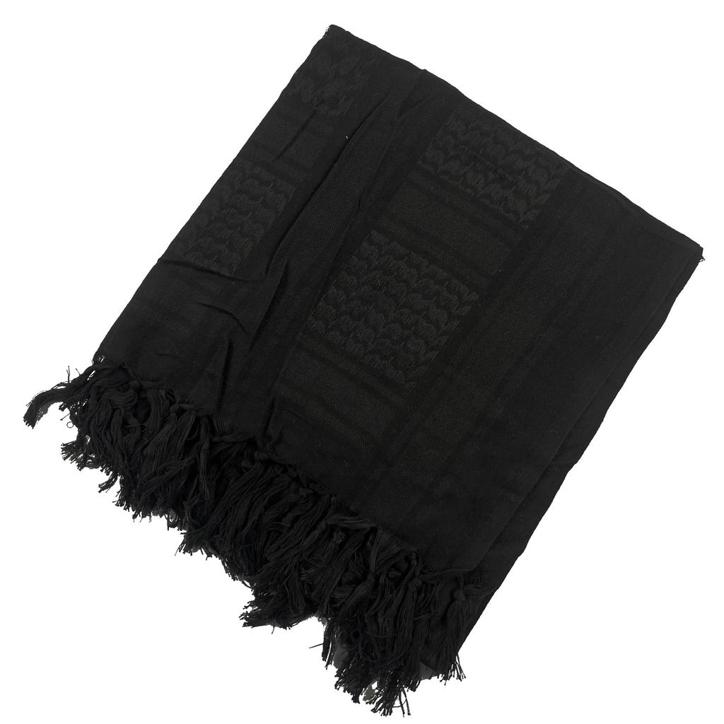 Perturga Scarf Muffler Stole Men's Shemagh Face Guard Sun Shade Net Casual Keffiyeh Cover Airsoft Gear Motorcycle Black