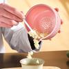 2-in-1 Pottery Spice Stripper Bowls Kitchen Spices Leaf Stripping Tool Handmade Pottery Stripper Bowl for Garlic Chocolate Etc
