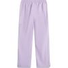 Li-Ning Solid Color Mid Waist Drawstring Breathable Versatile Loose Casual Pants Women Pants Rose-Purple AKXU536-3
