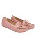 Shoetopia Women'S Block Heel Loafers Peach (3 Uk)