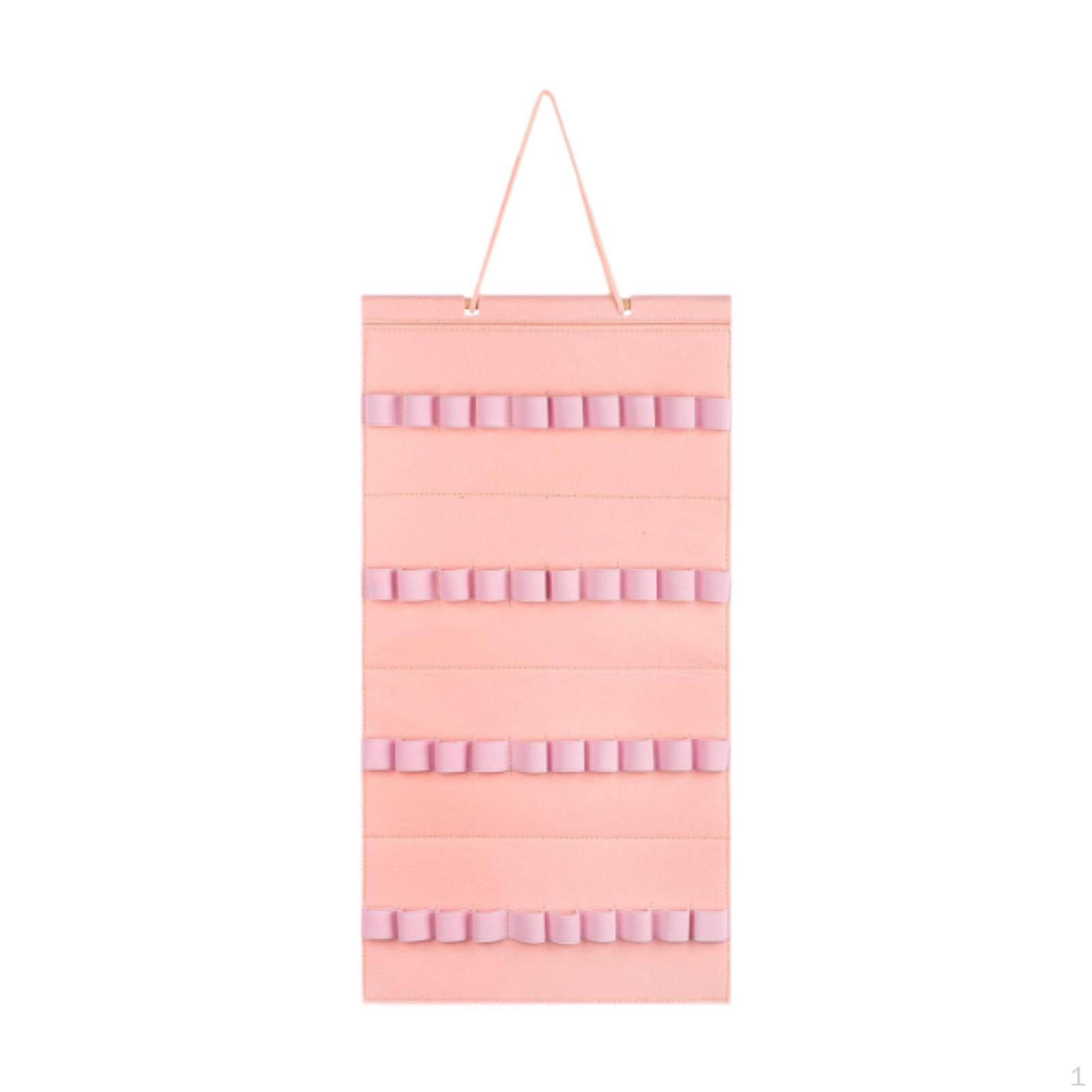 

Headband Holder 40 Elastic Loops Hanging Organizer for Door Wall Closet