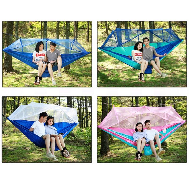 Premium Camping Double Person Travel Outdoor Tent Hammock Bed With Mosquito Net