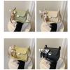With Ribbon Small Square Bag Large Capacity Chain Crossbody Bag  Female Lady Girl