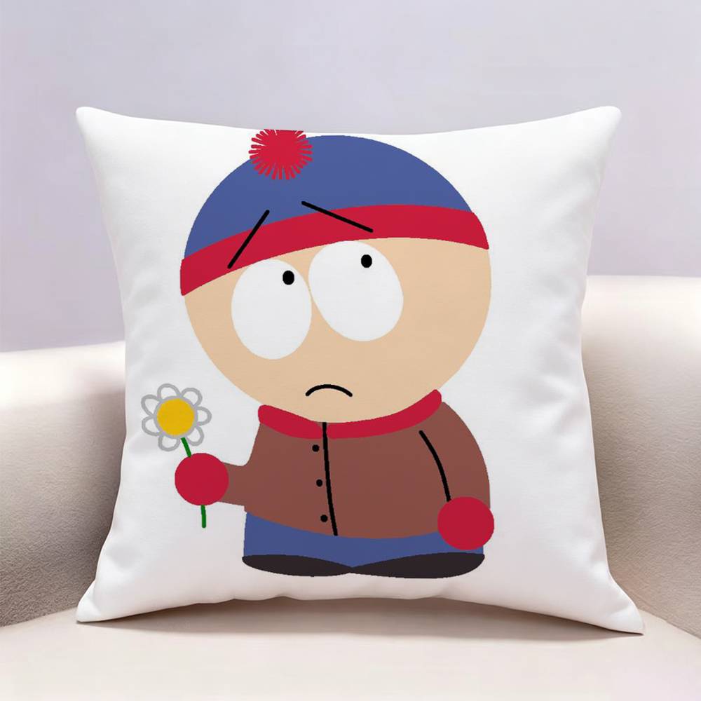 Funny SSouth Park Doublesided print Pillow Case Pattern Printed Pillowcase For Living Room Sofa Cushion Cover